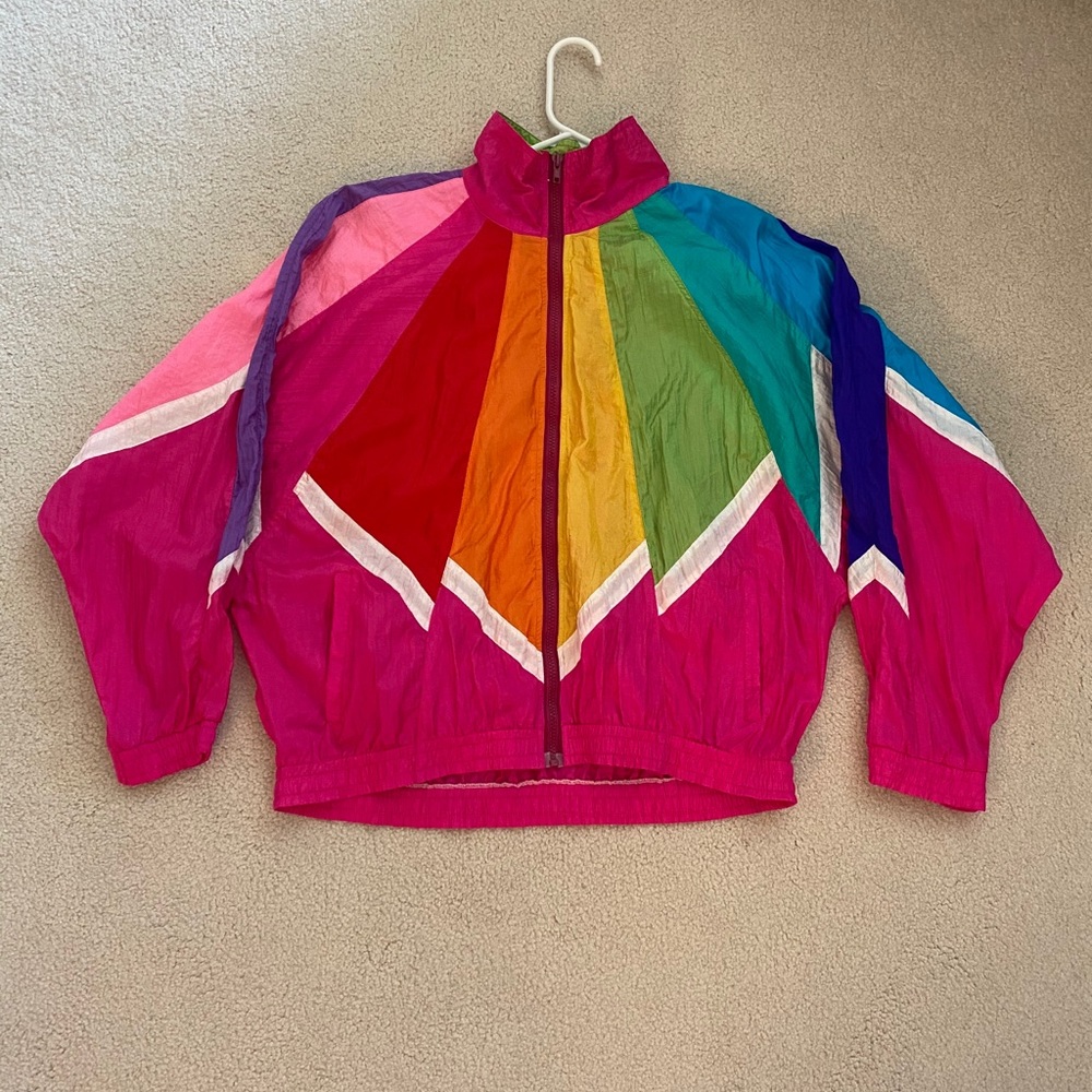 Vintage 80s Clipper Bay Multicolor Windbreaker